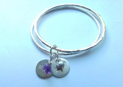 Personalised Double Bangle