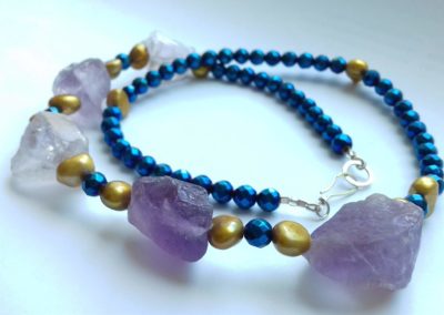 Purple Amethyst Colour Theory Necklace
