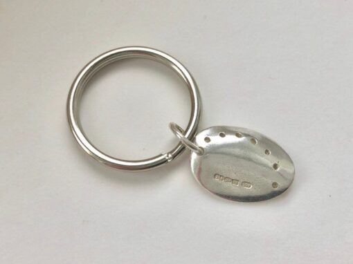 Sterling Silver Omer with Steel Keyring