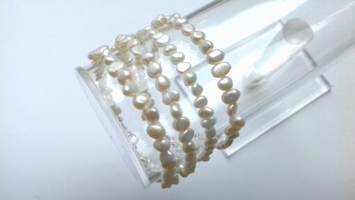 White Keshi Freshwater Pearl Bracelet
