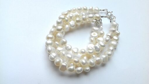 Chunky White Freshwater Pearl Bracelets
