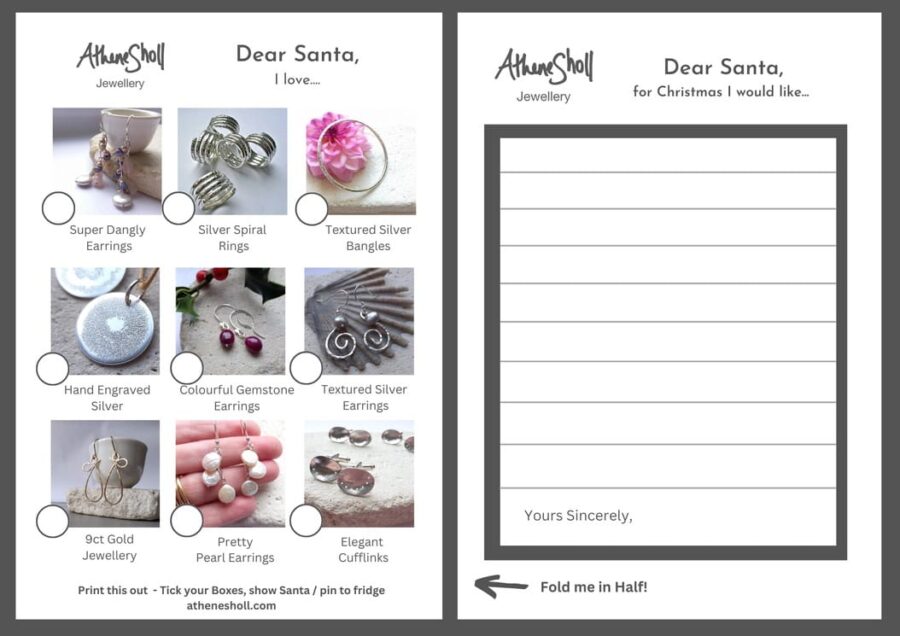 Printable Wishlist Athene Sholl Jewellery