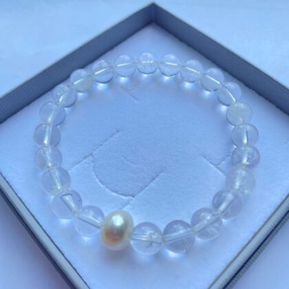 8mm Rock Crystal Bracelet